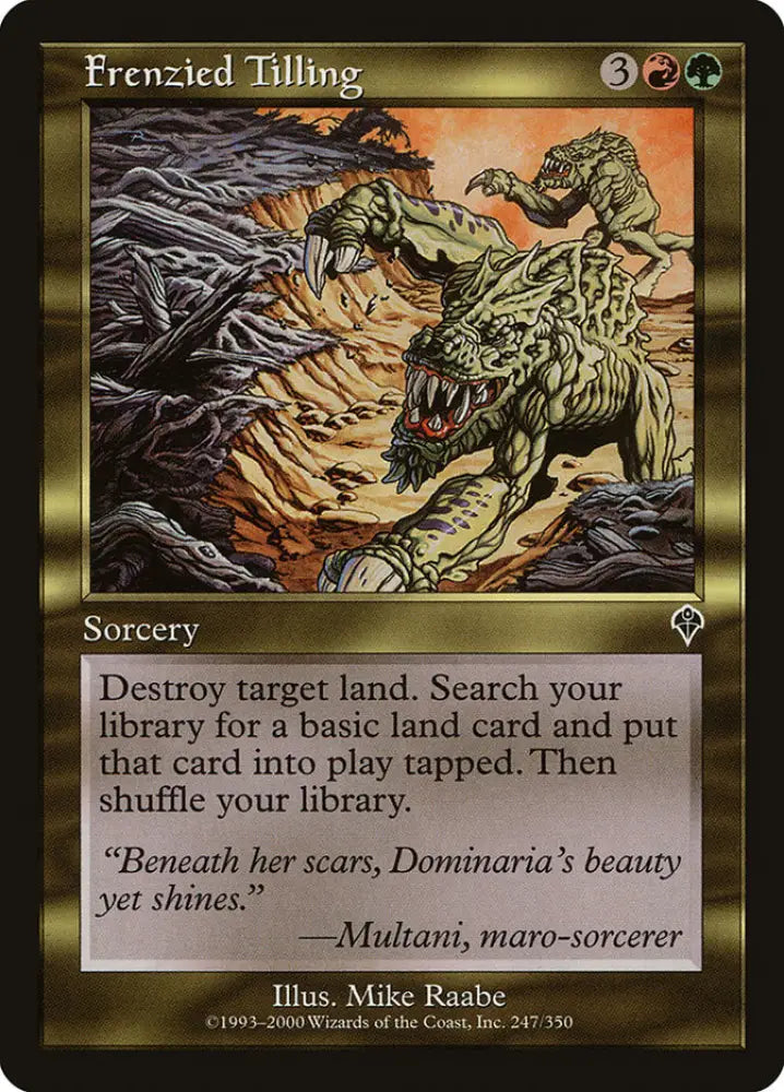 Frenzied Tilling [Invasion] - MTG Single