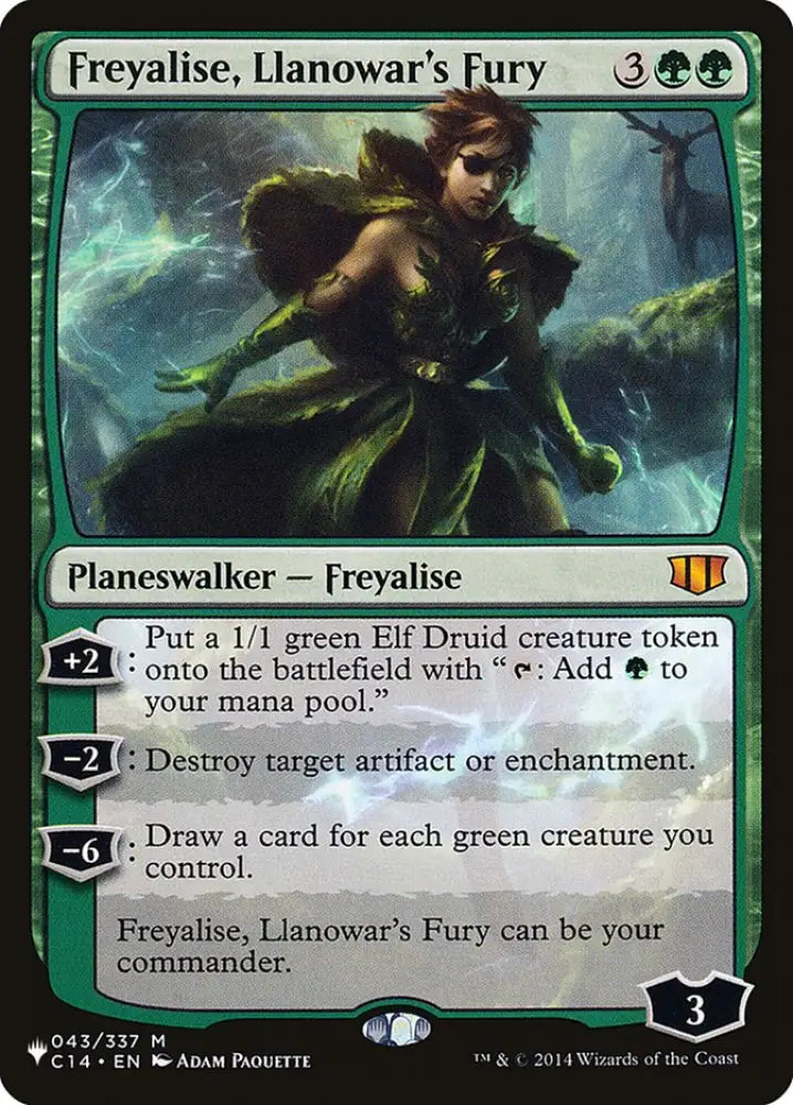 Freyalise Llanowar’s Fury [The List] - MTG Single