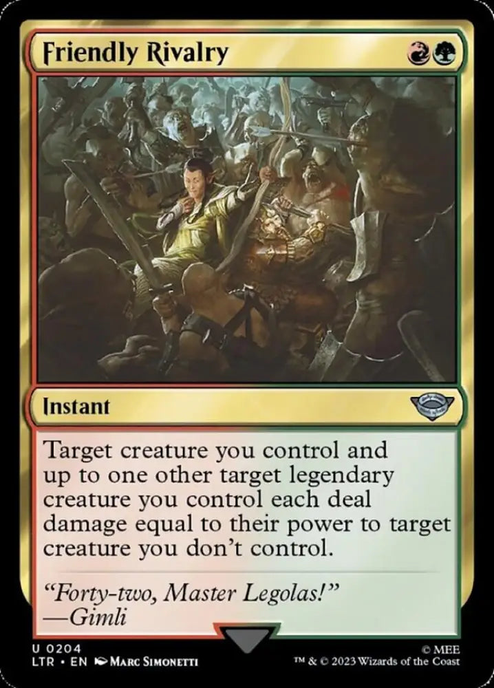 Friendly Rivalry [The Lord of the Rings: Tales of Middle-Earth] - MTG Single