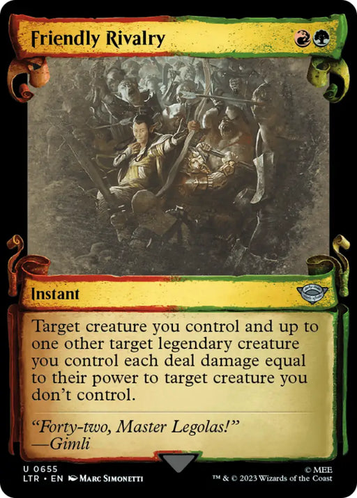 Friendly Rivalry [The Lord of the Rings: Tales of Middle-Earth Showcase Scrolls] - MTG Single