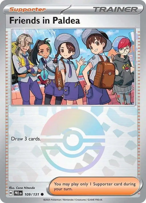 Friends in Paldea (109/131) (Poke Ball Pattern) [Scarlet & Violet: Prismatic Evolutions] - Pokemon Single