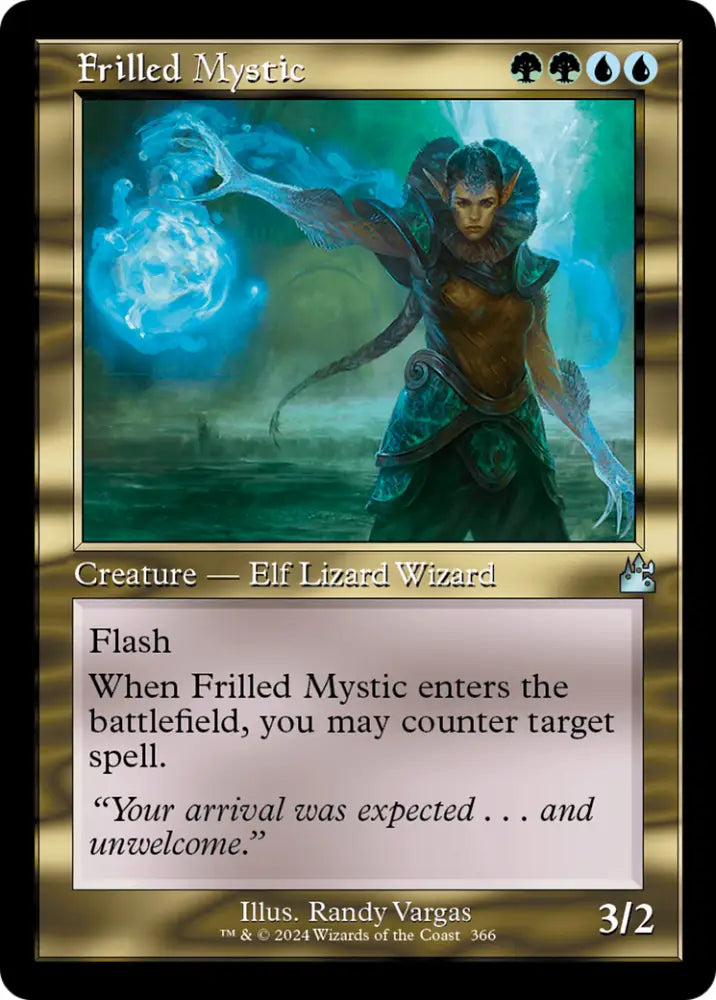 Frilled Mystic (Retro Frame) [Ravnica Remastered] - MTG Single