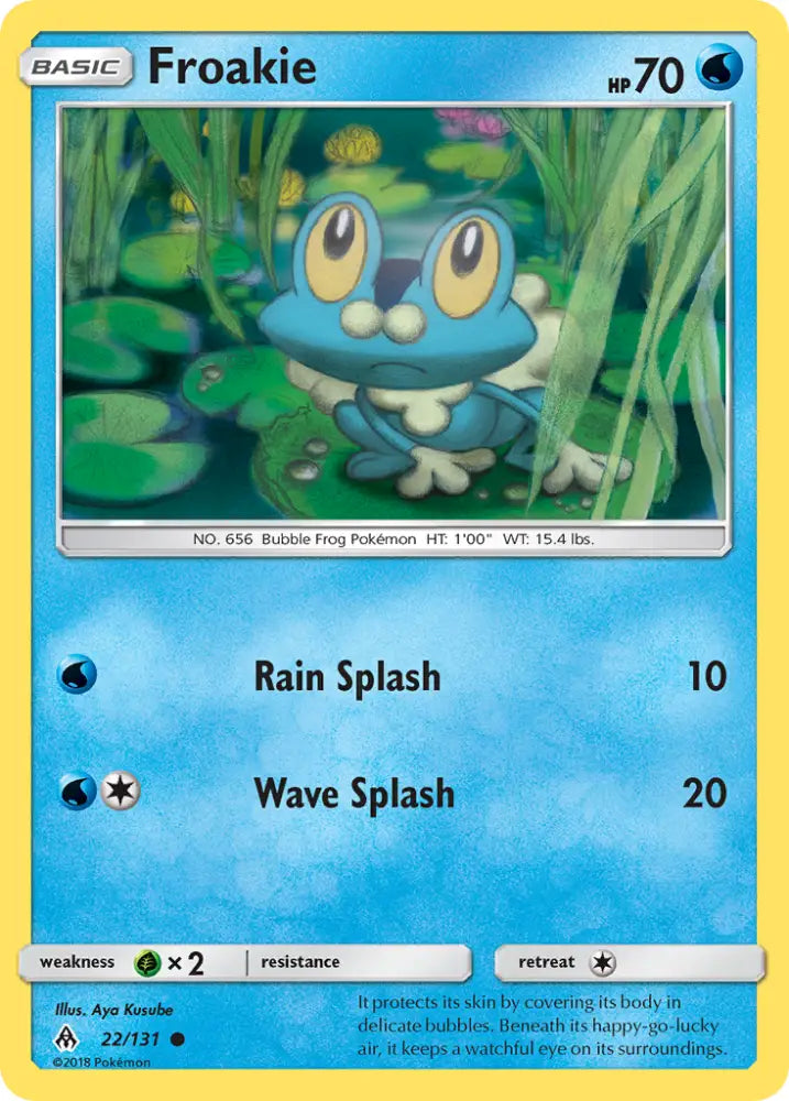 Froakie (22/131) [Sun & Moon: Forbidden Light] - Pokemon Single