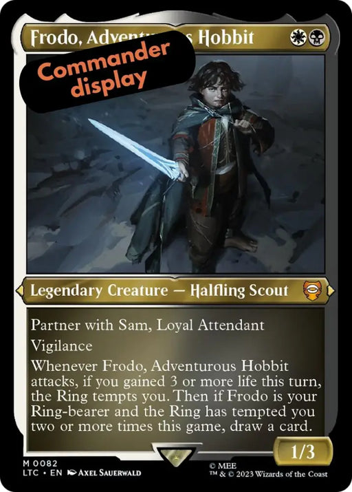 Frodo Adventurous Hobbit (Display Commander) [The Lord of the Rings: Tales of Middle-Earth Commander] - MTG Single