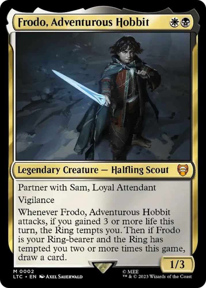 Frodo Adventurous Hobbit [The Lord of the Rings: Tales of Middle-Earth Commander] - MTG Single