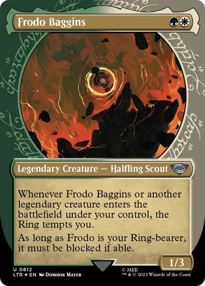 Frodo Baggins (Showcase) (Surge Foil) [The Lord of the Rings: Tales of Middle-Earth] - MTG Single
