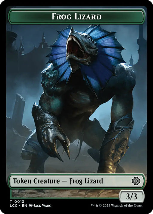 Frog Lizard // Merfolk (0003) Double-Sided Token [The Lost Caverns of Ixalan Commander Tokens] - MTG Single