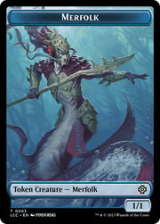 Frog Lizard // Merfolk (0003) Double-Sided Token [The Lost Caverns of Ixalan Commander Tokens] - MTG Single
