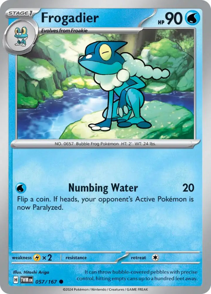 Frogadier (057/167) [Scarlet & Violet: Twilight Masquerade] - Pokemon Single