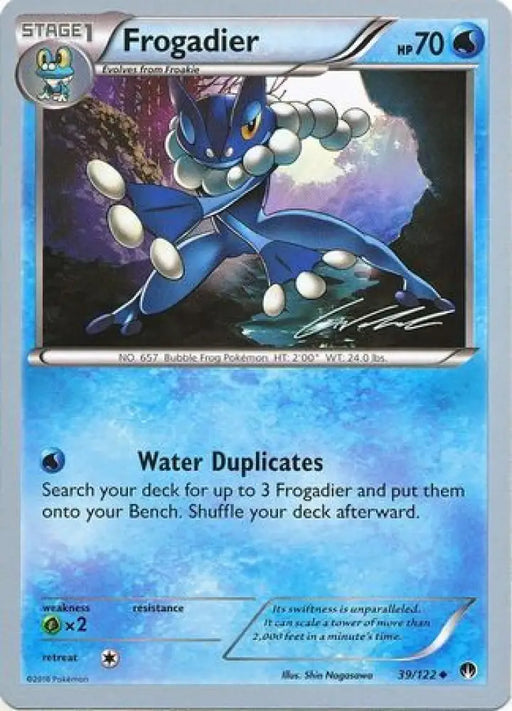 Frogadier (39/122) (Ninja Blitz - Cody Walinski) [World Championships 2016] - Pokemon Single