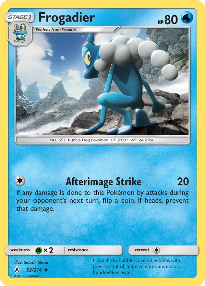 Frogadier (52/214) [Sun & Moon: Unbroken Bonds] - Pokemon Single