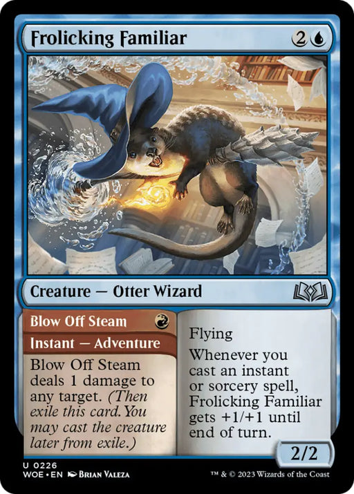 Frolicking Familiar // Blow Off Steam [Wilds of Eldraine] - MTG Single