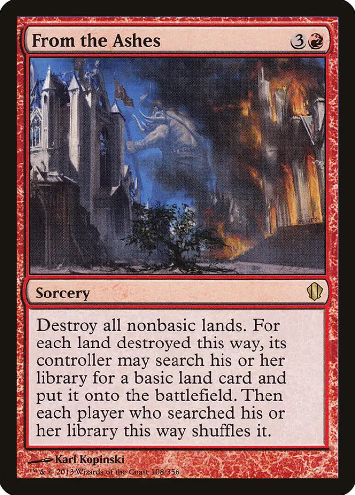 From the Ashes [Commander 2013] - MTG Single