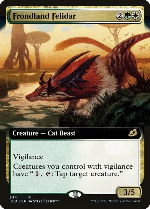 Frondland Felidar (Extended Art) [Ikoria: Lair of Behemoths] - MTG Single