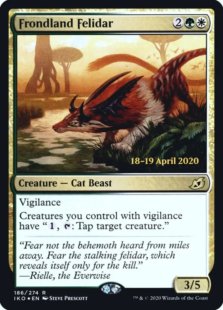 Frondland Felidar [Ikoria: Lair of Behemoths Prerelease Promos] - MTG Single