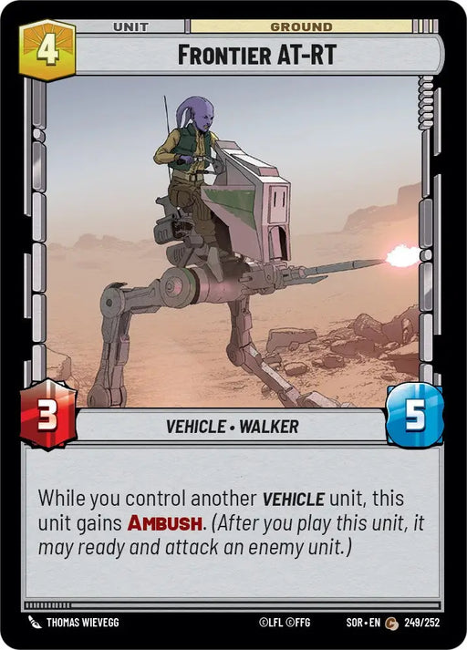 Frontier AT-RT (249/252) [Spark of Rebellion] - Star Wars: Unlimited Single
