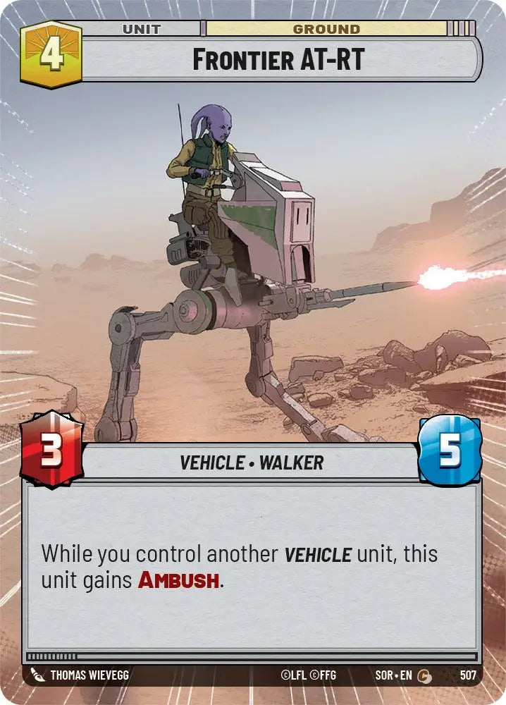 Frontier AT-RT (Hyperspace) (507) [Spark of Rebellion] - Star Wars: Unlimited Single