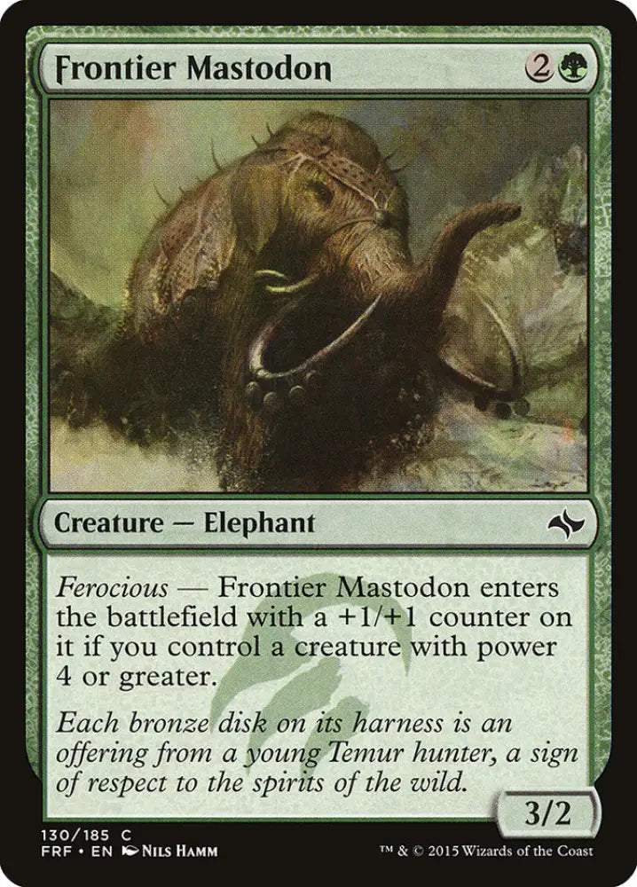 Frontier Mastodon [Fate Reforged] - MTG Single