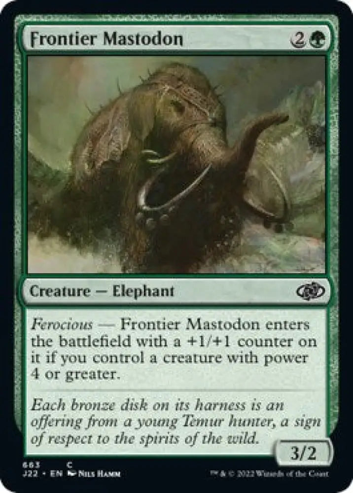 Frontier Mastodon [Jumpstart 2022] - MTG Single