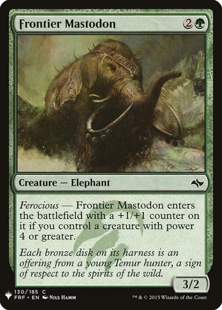 Frontier Mastodon [Mystery Booster] - MTG Single