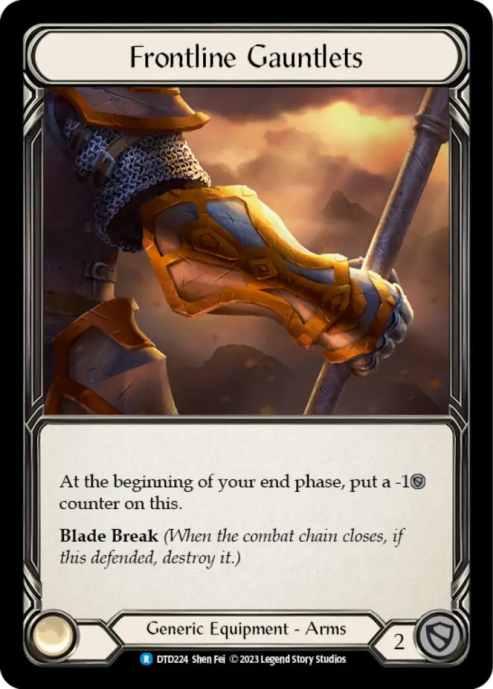 Frontline Gauntlets [Dusk Till Dawn] - Flesh And Blood Single