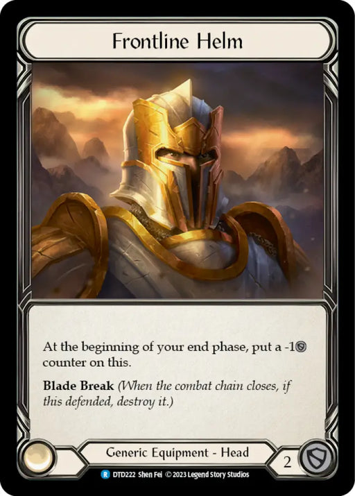 Frontline Helm [Dusk Till Dawn] Cold Foil - Flesh And Blood Single