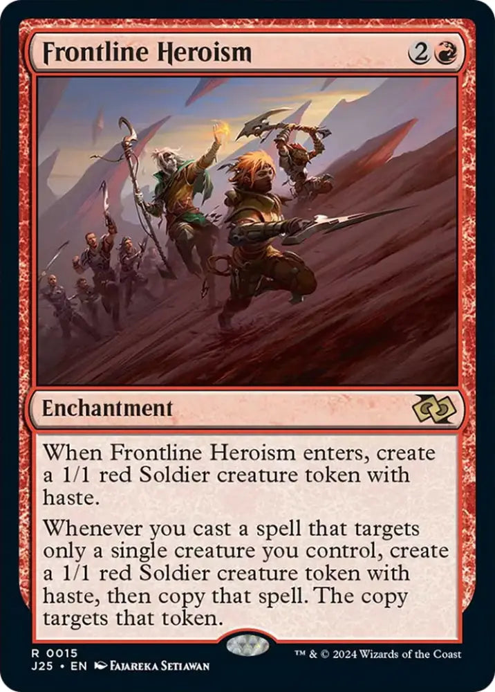 Frontline Heroism [Foundations Jumpstart] - MTG Single