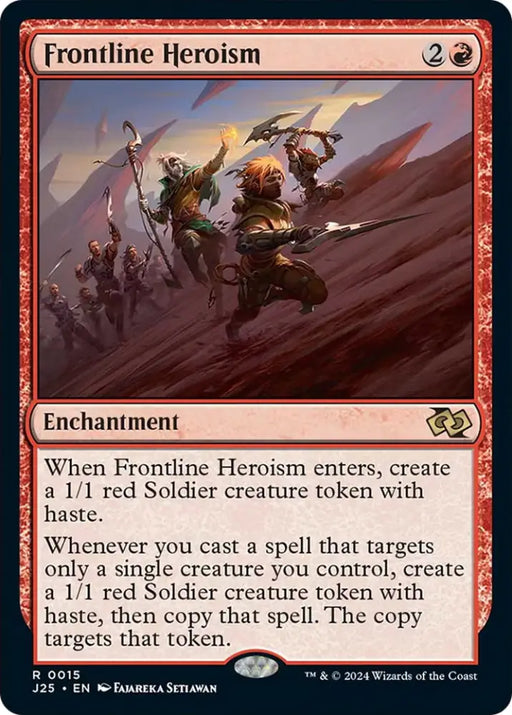 Frontline Heroism [Foundations Jumpstart] - MTG Single