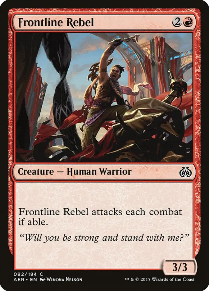 Frontline Rebel [Aether Revolt] - MTG Single