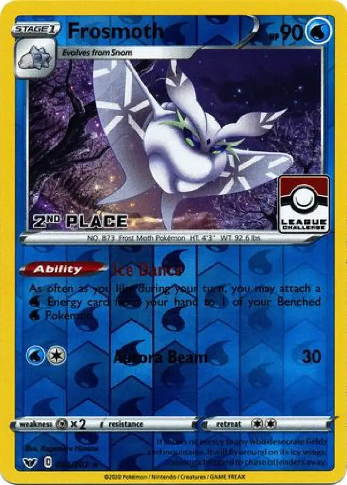 Frosmoth (064/202) (League Promo 2nd Place) [Sword & Shield: Base Set] - Pokemon Single