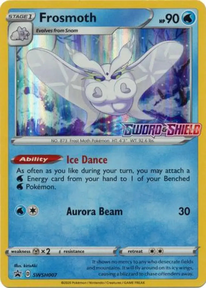 Frosmoth (SWSH007) (Prerelease Promo) [Sword & Shield: Black Star Promos] - Pokemon Single