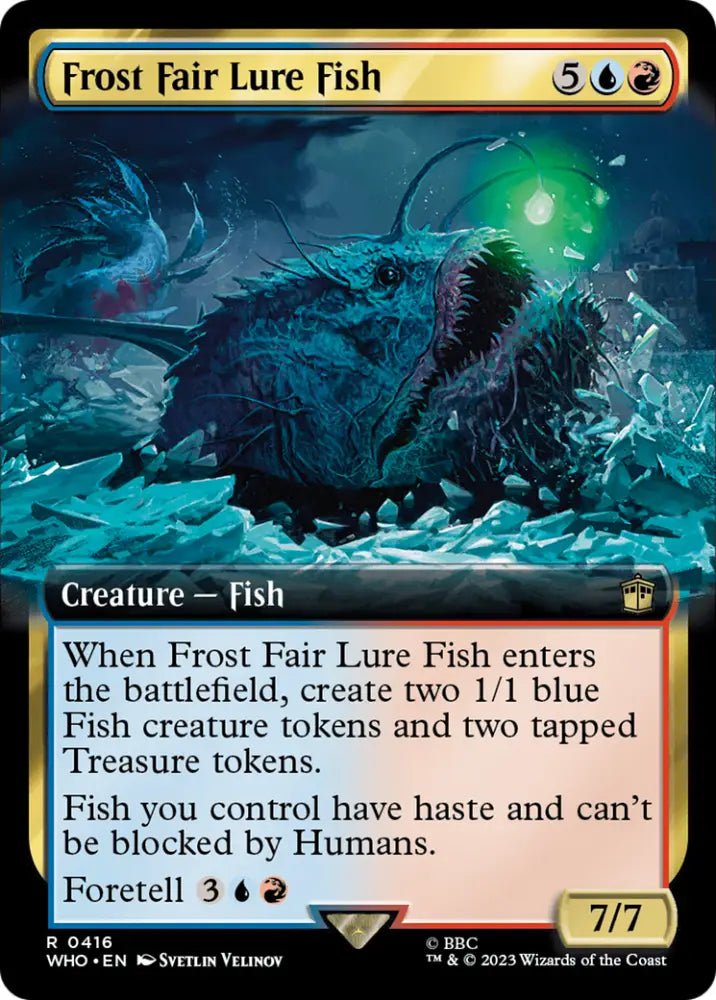 Frost Fair Lure Fish (Extended Art) [Doctor Who] - MTG Single
