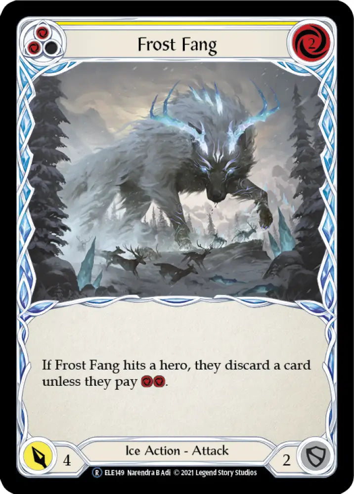 Frost Fang (Yellow) [Tales of Aria Unlimited] Unlimited Normal - Flesh And Blood Single
