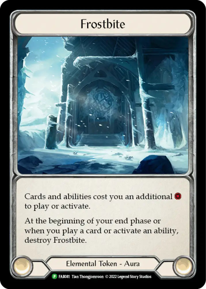 Frostbite [FAB081] (Promo) Cold Foil - Flesh And Blood Single