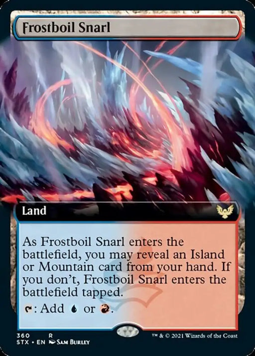 Frostboil Snarl (Extended Art) [Strixhaven: School of Mages] - MTG Single