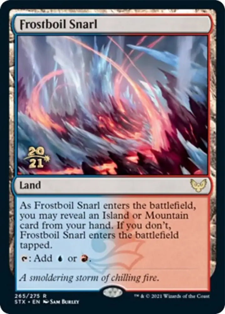 Frostboil Snarl [Strixhaven: School of Mages Prerelease Promos] - MTG Single