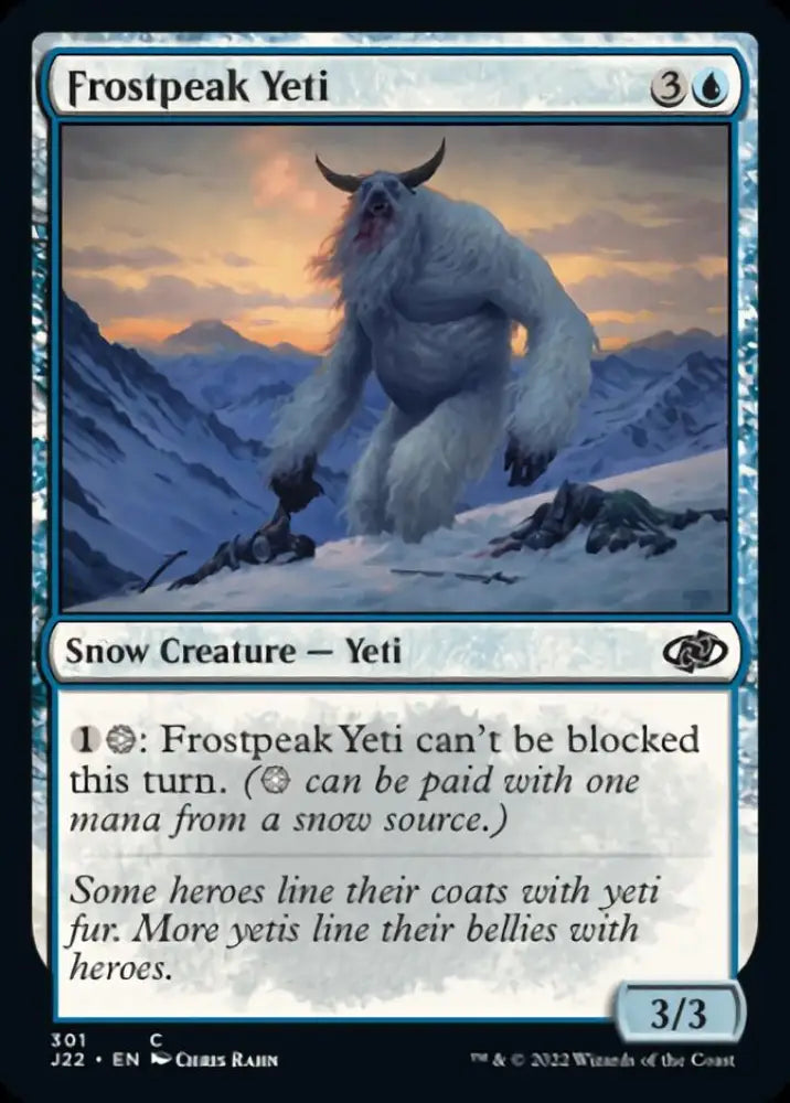 Frostpeak Yeti [Jumpstart 2022] - MTG Single