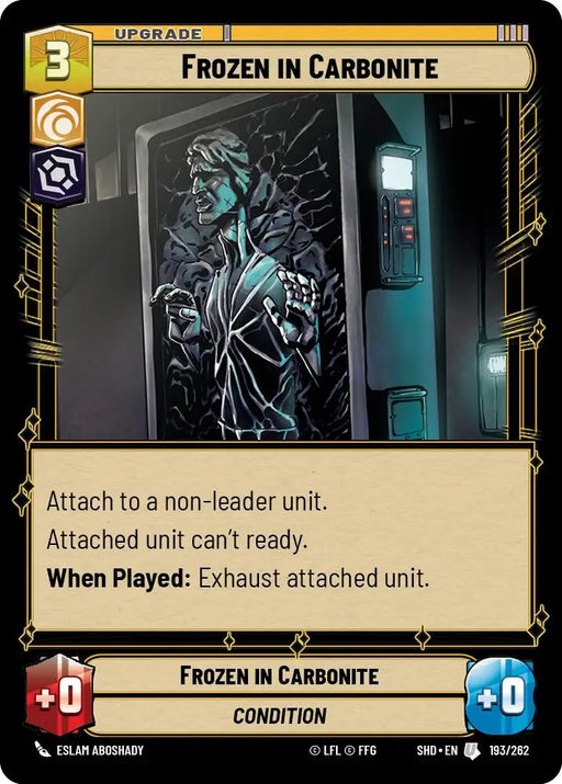 Frozen in Carbonite (193/262) [Shadows of the Galaxy] - Star Wars: Unlimited Single