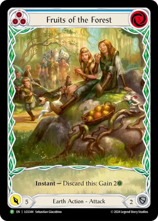 Fruits of the Forest (Blue) [LGS344] (Promo) Rainbow Foil - Flesh And Blood Single