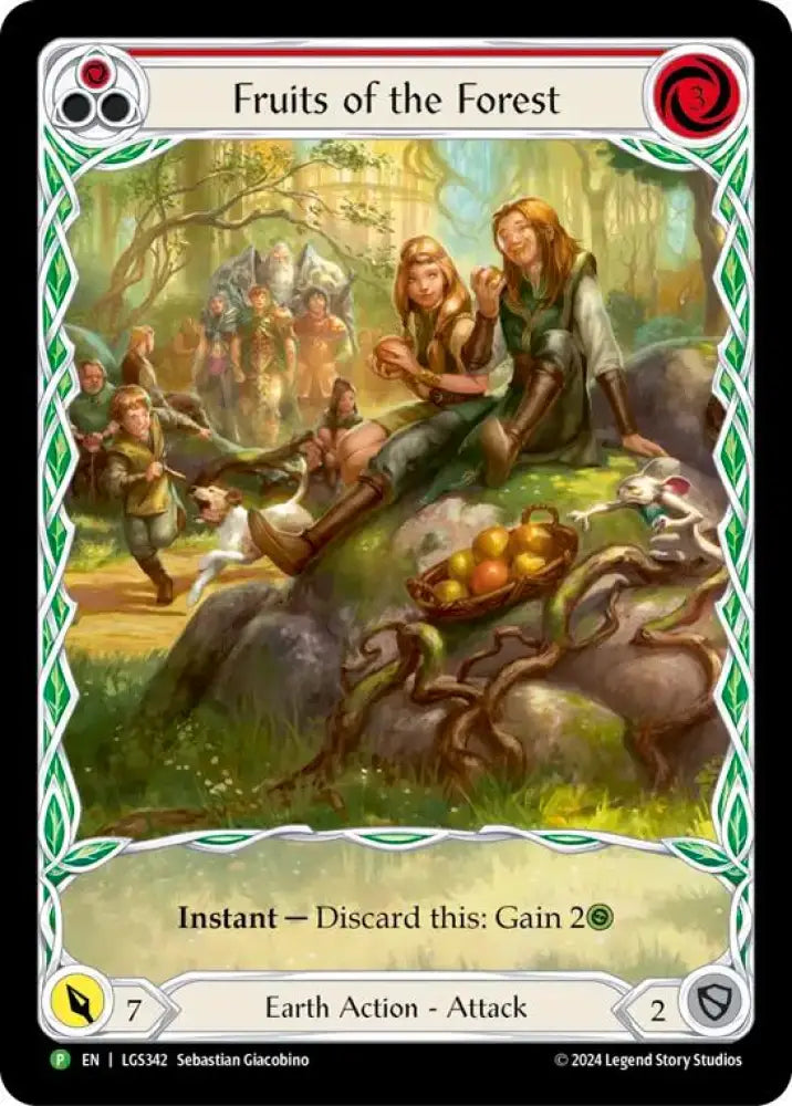 Fruits of the Forest (Red) [LGS342] (Promo) Rainbow Foil - Flesh And Blood Single