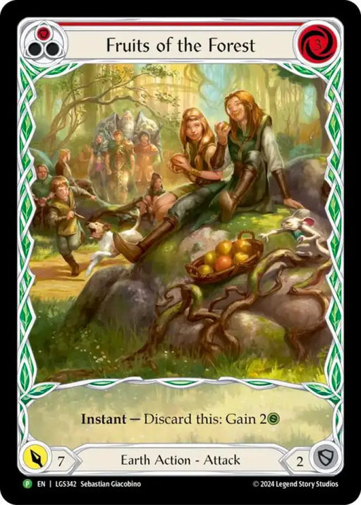 Fruits of the Forest (Red) [LGS342] (Promo) Rainbow Foil - Flesh And Blood Single