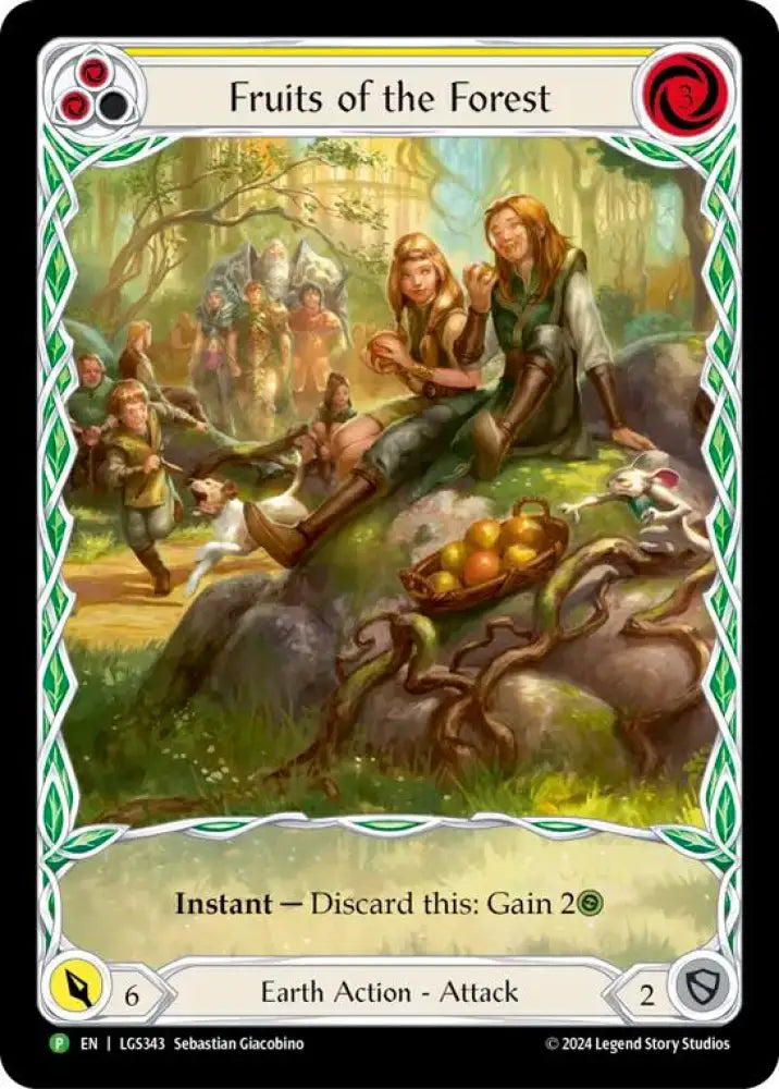 Fruits of the Forest (Yellow) [LGS343] (Promo) Rainbow Foil - Flesh And Blood Single