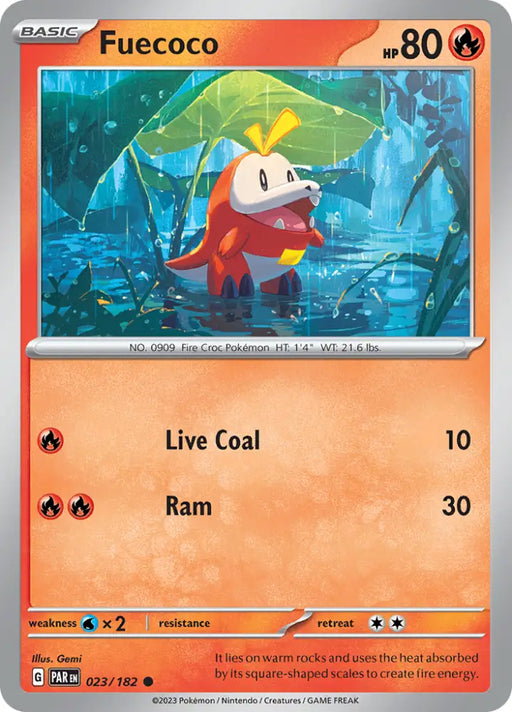 Fuecoco (023/182) [Scarlet & Violet: Paradox Rift] - Pokemon Single