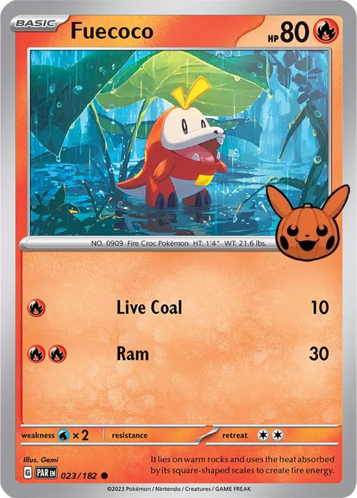 Fuecoco (023/182) [Trick or Trade 2024] - Pokemon Single