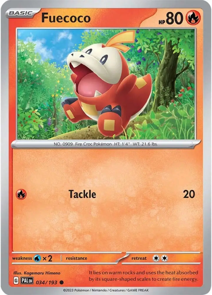 Fuecoco (034/193) [Scarlet & Violet: Paldea Evolved] - Pokemon Single