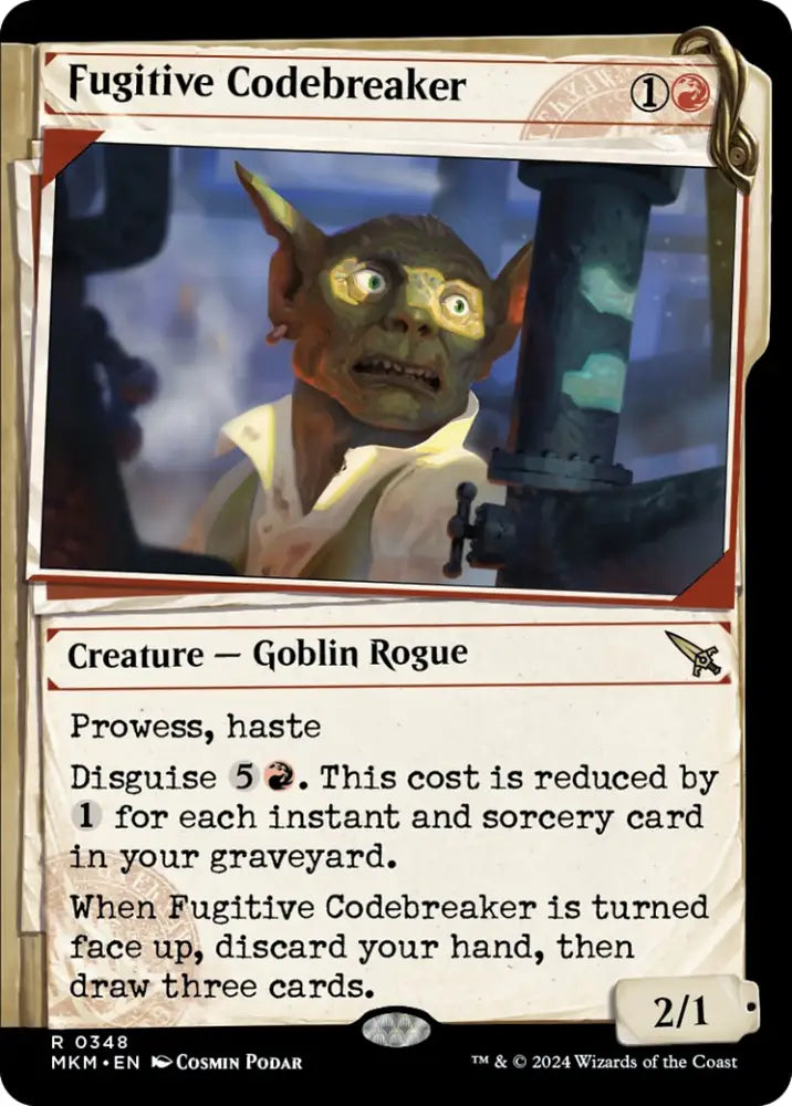 Fugitive Codebreaker (Showcase) [Murders at Karlov Manor] - MTG Single