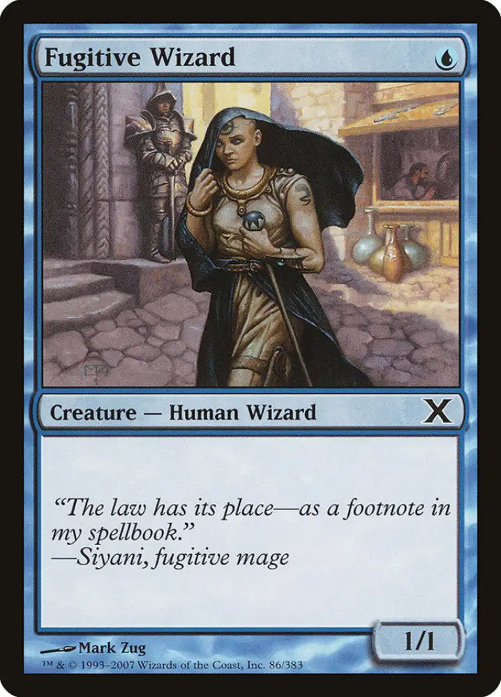 Fugitive Wizard [Tenth Edition] - MTG Single