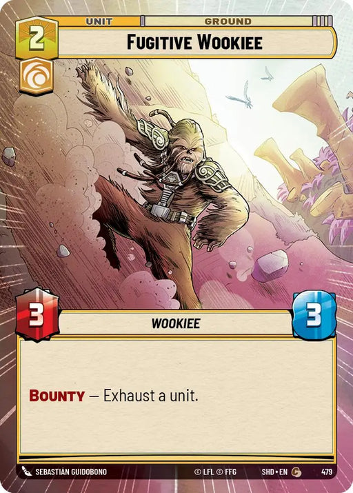 Fugitive Wookiee (Hyperspace) (479) [Shadows of the Galaxy] - Star Wars: Unlimited Single