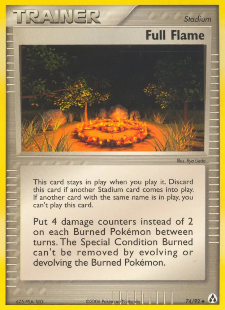 Full Flame (74/92) [EX: Legend Maker] - Pokemon Single