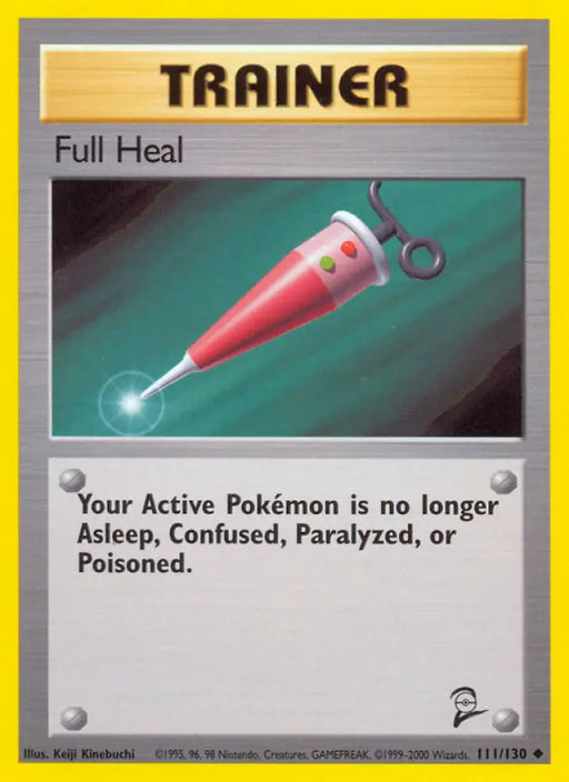 Full Heal (111/130) [Base Set 2] - Pokemon Single